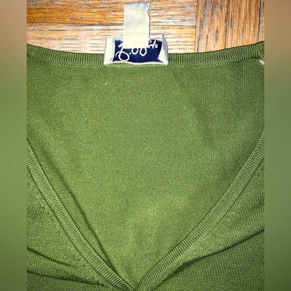 Lilly Pulitzer Green Silk Blend V Neck Cardigan and Sleeveless Shell Set L - Picture 5 of 9